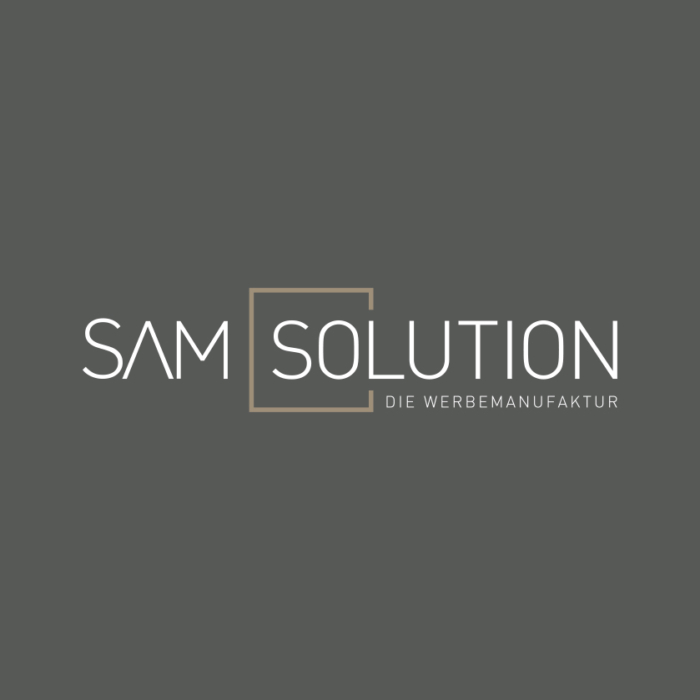 SAM SOLUTION • Die Werbemanufaktur